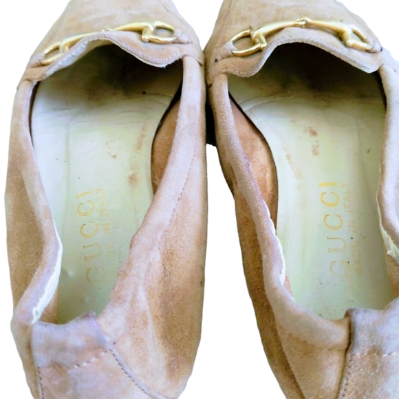 💥Offers Welcome💥💯 Authentic Gucci Horsebit Accent Suede Women's Loafers - Picture 8 of 15